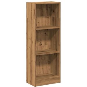 Bookcase Artisian Oak 40x24x109 cm Engineered Wood vidaXL Bookcase Artisian Oak 40x24x109 cm Engineered Wood vidaXL