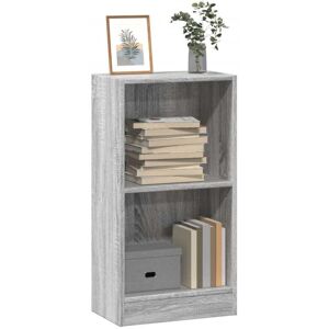 Bookcase Grey Sonoma 40x24x76 cm Engineered Wood Vidaxl Bookcase Grey Sonoma 40x24x76 cm Engineered Wood Vidaxl