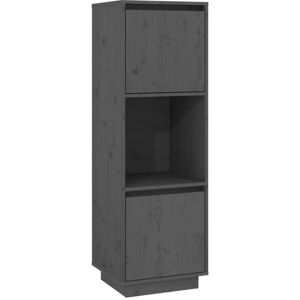 Highboard Grey 38x35x117 cm Solid Wood Pine Vidaxl Highboard Grey 38x35x117 cm Solid Wood Pine Vidaxl