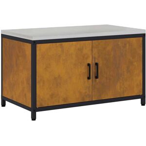 Kitchen Storage Cabinet with Shelf Rusty Weathering steel vidaXL Kitchen Storage Cabinet with Shelf Rusty Weathering steel vidaXL