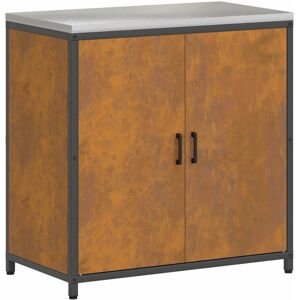 Kitchen Storage Cabinet with Shelf Rusty Weathering steel Vidaxl Kitchen Storage Cabinet with Shelf Rusty Weathering steel Vidaxl