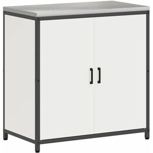 Vidaxl - Kitchen Storage Cabinet with Shelf with Storage White Steel Vidaxl - Kitchen Storage Cabinet with Shelf with Storage White Steel