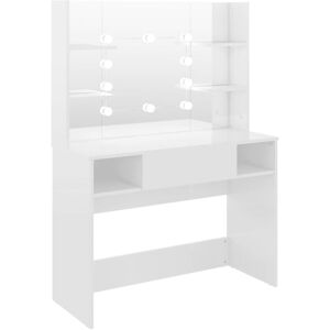 Vidaxl - Makeup Table with led Lights 100x40x135 cm mdf Shining White Vidaxl - Makeup Table with led Lights 100x40x135 cm mdf Shining White