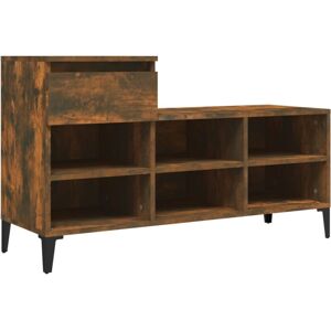 vidaXL Smoked Oak Shoe Cabinet - 102x36x60 cm - Shoe Storage vidaXL Smoked Oak Shoe Cabinet - 102x36x60 cm - Shoe Storage