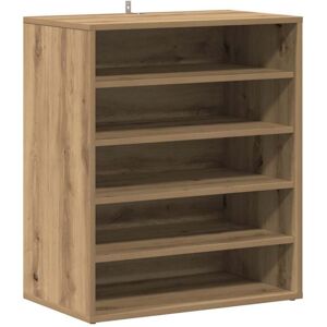 vidaXL Shoe Cabinet Artisan Oak 60x35x70 cm - Shoe Storage vidaXL Shoe Cabinet Artisan Oak 60x35x70 cm - Shoe Storage