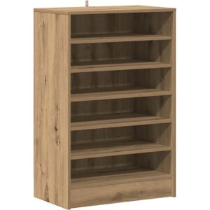 vidaXL Artisan Oak Shoe Bench - Hall Shoe Organizer Rack vidaXL Artisan Oak Shoe Bench - Hall Shoe Organizer Rack