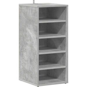 vidaXL Concrete Grey Shoe Cabinet - 5 Compartments vidaXL Concrete Grey Shoe Cabinet - 5 Compartments