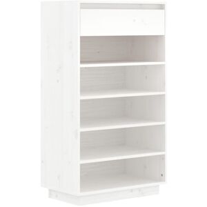 Shoe Cabinet White 60x34x105 cm Solid Wood Pine vidaXL Shoe Cabinet White 60x34x105 cm Solid Wood Pine vidaXL