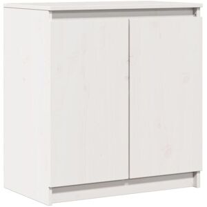 Side Cabinet White 60x36x65 cm Solid Pinewood Vidaxl Side Cabinet White 60x36x65 cm Solid Pinewood Vidaxl