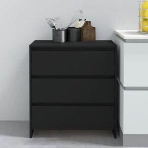 vidaXL Black Sideboard 70x41x75 cm Storage Cabinet vidaXL Black Sideboard 70x41x75 cm Storage Cabinet