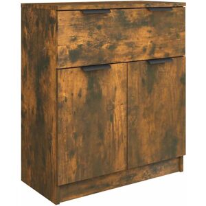 Sideboard Smoked Oak 60x30x70 cm Engineered Wood Vidaxl Sideboard Smoked Oak 60x30x70 cm Engineered Wood Vidaxl