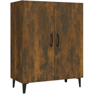 Sideboard Smoked Oak 70x34x90 cm Engineered Wood Vidaxl Sideboard Smoked Oak 70x34x90 cm Engineered Wood Vidaxl