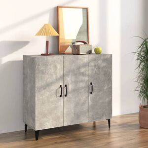 Sideboard Concrete Grey 90x34x80 cm Engineered Wood Vidaxl Sideboard Concrete Grey 90x34x80 cm Engineered Wood Vidaxl