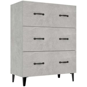 Sideboard Concrete Grey 69.5x34x90 cm Engineered Wood Vidaxl Sideboard Concrete Grey 69.5x34x90 cm Engineered Wood Vidaxl