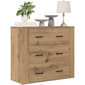 vidaXL Sideboard Artisan Oak 80x33x70 cm Engineered Wood - Sideboard vidaXL Sideboard Artisan Oak 80x33x70 cm Engineered Wood - Sideboard