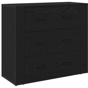 Vidaxl - Sideboard with Drawer Black Oak 80 x 33 x 70 cm Engineered wood Vidaxl - Sideboard with Drawer Black Oak 80 x 33 x 70 cm Engineered wood