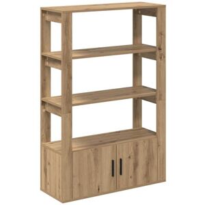 Sideboard Artisan oak 30 x 80 x 119.5 cm Engineered wood vidaXL Sideboard Artisan oak 30 x 80 x 119.5 cm Engineered wood vidaXL