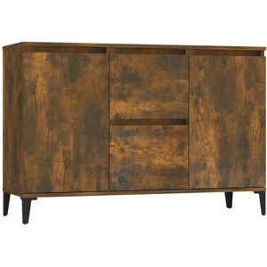 Sideboard Smoked Oak 102x35x70 cm Engineered Wood Vidaxl Sideboard Smoked Oak 102x35x70 cm Engineered Wood Vidaxl