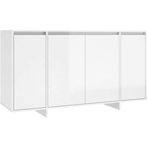 Vidaxl - Sideboard High Gloss White 135x41x75 cm Engineered Wood Vidaxl - Sideboard High Gloss White 135x41x75 cm Engineered Wood