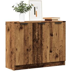 Sideboard Old Wood 90.5x30x70 cm Engineered Wood Vidaxl Sideboard Old Wood 90.5x30x70 cm Engineered Wood Vidaxl