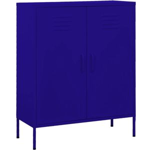 vidaXL Storage Cabinet Navy Blue Steel - Storage Cabinet vidaXL Storage Cabinet Navy Blue Steel - Storage Cabinet