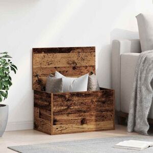 Storage Box Old wood 60 x 35 x 35 cm Engineered Wood vidaXL Storage Box Old wood 60 x 35 x 35 cm Engineered Wood vidaXL