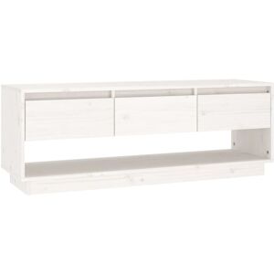 vidaXL 813845 White Pine TV Cabinet - TV Cabinet vidaXL 813845 White Pine TV Cabinet - TV Cabinet
