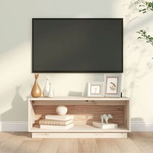 TV Cabinet 90x35x35 cm Solid Wood Pine vidaXL TV Cabinet 90x35x35 cm Solid Wood Pine vidaXL