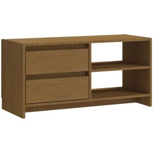 vidaXL 809897 Honey Brown Solid Pine TV Cabinet - TV Cabinet vidaXL 809897 Honey Brown Solid Pine TV Cabinet - TV Cabinet