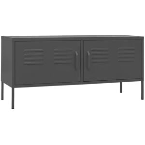 vidaXL Steel Anthracite TV Cabinet - Durable & Practical vidaXL Steel Anthracite TV Cabinet - Durable & Practical