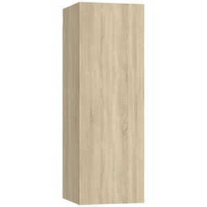 vidaXL TV Cabinet Sonoma Oak Wall Mounted - TV Cabinet vidaXL TV Cabinet Sonoma Oak Wall Mounted - TV Cabinet