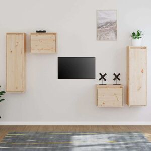 vidaXL 3100249 Solid Wood Pine TV Cabinet - TV cabinet vidaXL 3100249 Solid Wood Pine TV Cabinet - TV cabinet