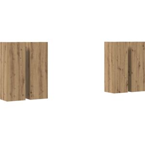 Vidaxl - tv Cabinet 4 pcs Artisan oak 30.5 x 30 x 90 cm Particle board Vidaxl - tv Cabinet 4 pcs Artisan oak 30.5 x 30 x 90 cm Particle board