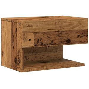 Wall-mounted Bedside Cabinet Old Wood Vidaxl Wall-mounted Bedside Cabinet Old Wood Vidaxl