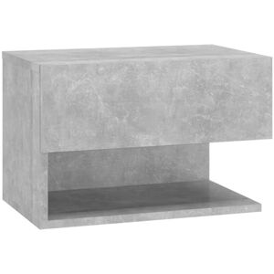 Wall-mounted Bedside Cabinet Concrete Grey Vidaxl Wall-mounted Bedside Cabinet Concrete Grey Vidaxl
