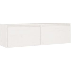 Wall Cabinets 2 pcs White 60x30x35 cm Solid Pinewood Vidaxl Wall Cabinets 2 pcs White 60x30x35 cm Solid Pinewood Vidaxl