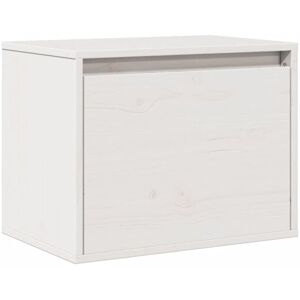 vidaXL Wall Cabinet White Solid Pine Decor - Wall Cabinet vidaXL Wall Cabinet White Solid Pine Decor - Wall Cabinet