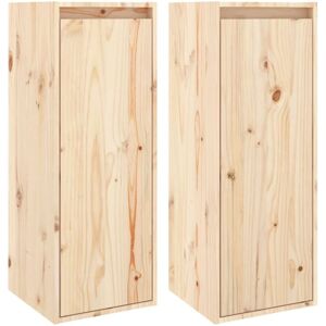 Wall Cabinets 2 pcs 30x30x80 cm Solid Wood Pine Vidaxl Wall Cabinets 2 pcs 30x30x80 cm Solid Wood Pine Vidaxl