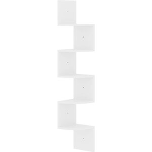 Wall Corner Shelf High Gloss White 19x19x123 cm Engineered Wood Vidaxl Wall Corner Shelf High Gloss White 19x19x123 cm Engineered Wood Vidaxl