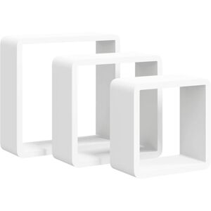 Wall Cube Shelves 3 pcs White mdf Vidaxl Wall Cube Shelves 3 pcs White mdf Vidaxl