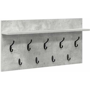 vidaXL Wall-mounted Clothes Rack - Modern Grey Storage Solution vidaXL Wall-mounted Clothes Rack - Modern Grey Storage Solution