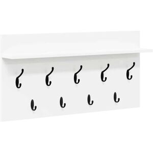 vidaXL Wall Mounted Clothes Rack with Shelf - Clothes Rack vidaXL Wall Mounted Clothes Rack with Shelf - Clothes Rack