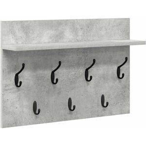 vidaXL Wall-mounted Clothes Rack - Modern Grey Storage Solution vidaXL Wall-mounted Clothes Rack - Modern Grey Storage Solution