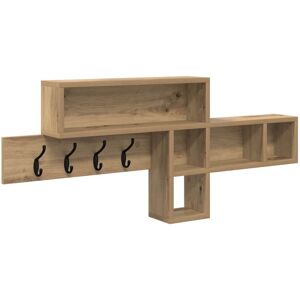 vidaXL Wall Mounted Clothes Rack with Shelf - Clothes Rack vidaXL Wall Mounted Clothes Rack with Shelf - Clothes Rack