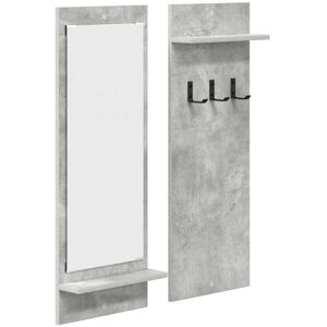 vidaXL Wall-mounted clothes rack concrete grey 70 x 10 x 90 cm - Wall-mounted clothes rack vidaXL Wall-mounted clothes rack concrete grey 70 x 10 x 90 cm - Wall-mounted clothes rack
