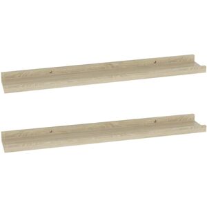 Wall Shelves 2 pcs Sonoma Oak 60x9x3 cm Vidaxl Wall Shelves 2 pcs Sonoma Oak 60x9x3 cm Vidaxl
