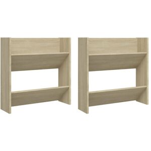 vidaXL Wall-mounted Shoe Cabinets - Shoe Organizer, Sonoma Oak vidaXL Wall-mounted Shoe Cabinets - Shoe Organizer, Sonoma Oak