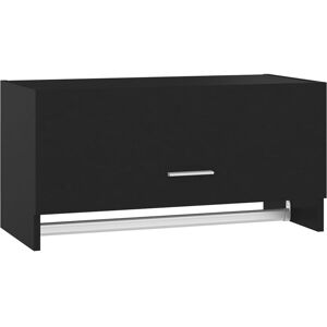 Wardrobe Black 70x32.5x35 cm Engineered Wood Vidaxl Wardrobe Black 70x32.5x35 cm Engineered Wood Vidaxl