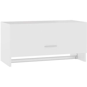 Wardrobe White 70x32.5x35 cm Engineered Wood Vidaxl Wardrobe White 70x32.5x35 cm Engineered Wood Vidaxl