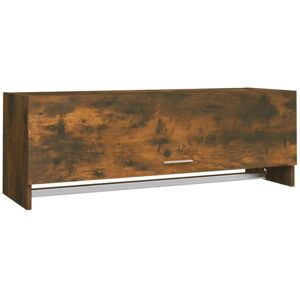 Wardrobe Smoked Oak 100x32.5x35 cm Engineered Wood Vidaxl Wardrobe Smoked Oak 100x32.5x35 cm Engineered Wood Vidaxl